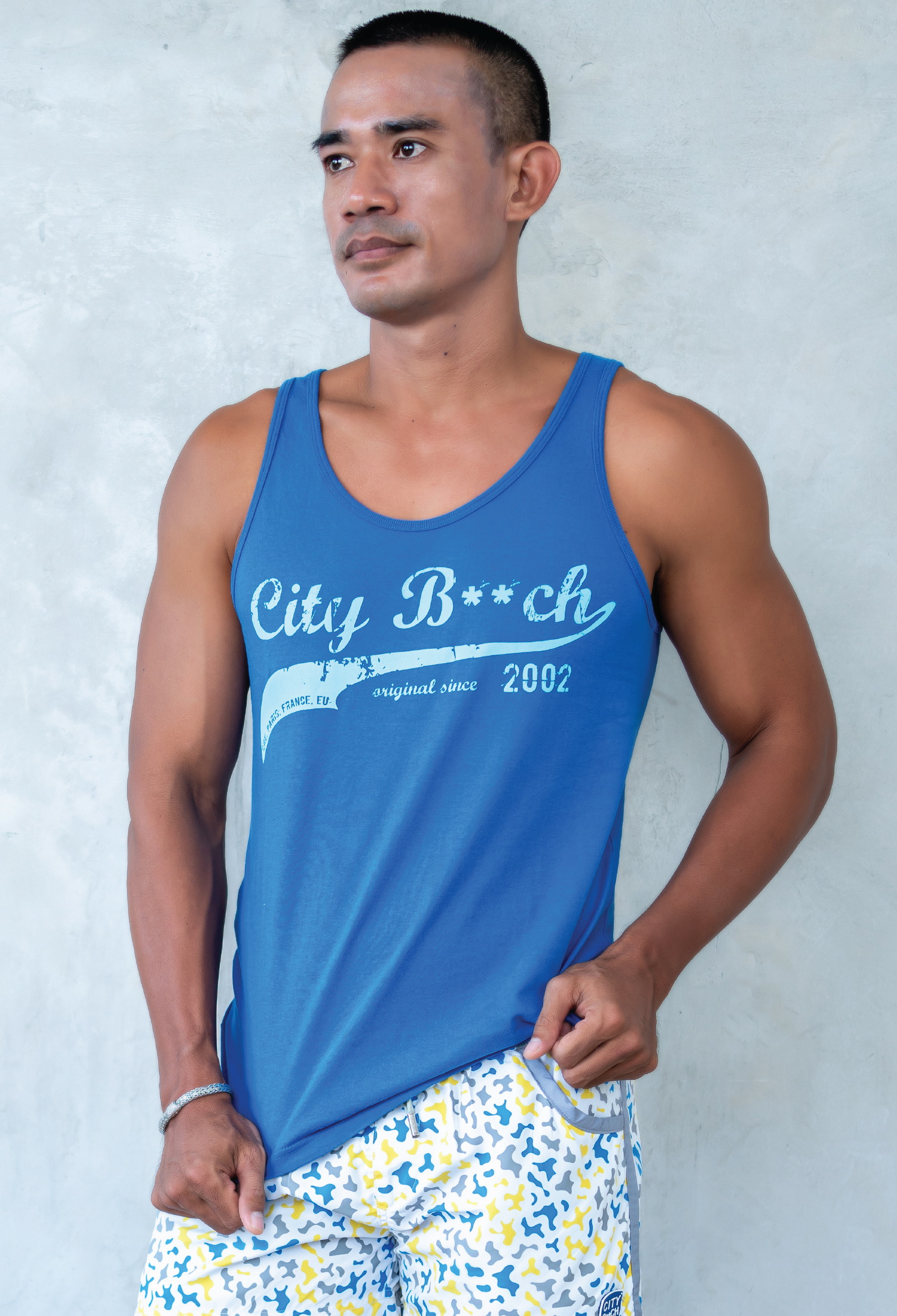 Tanktop Signature Biru Royal