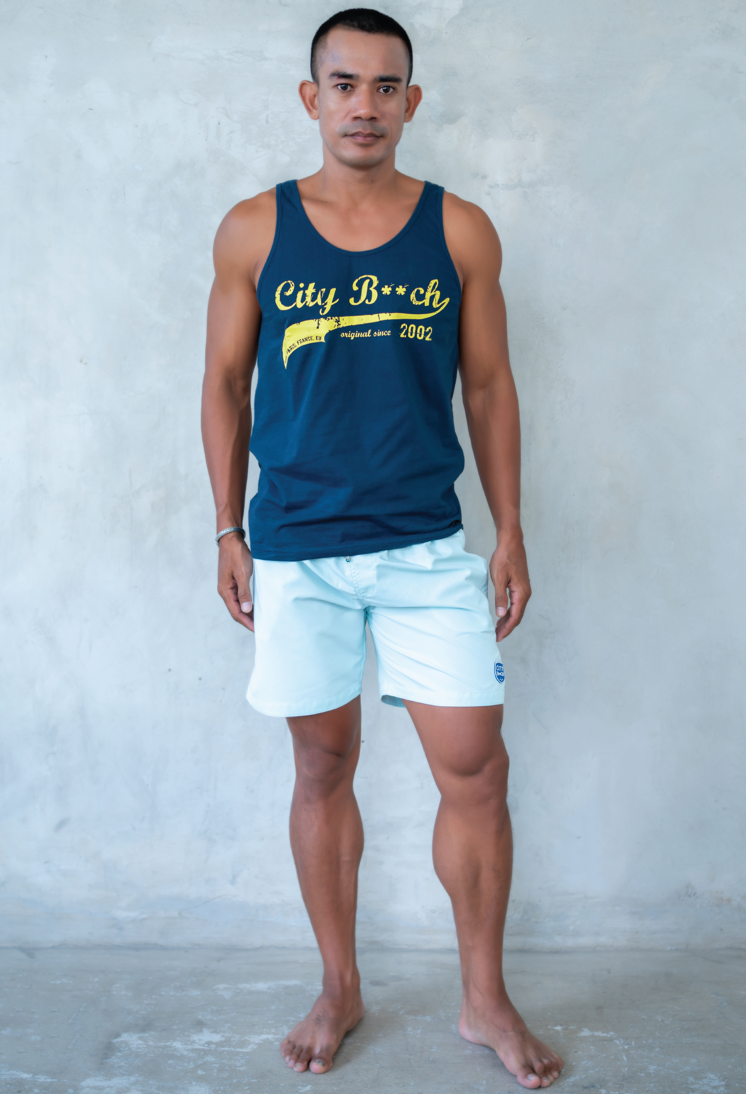Tanktop Signature Biru Laut