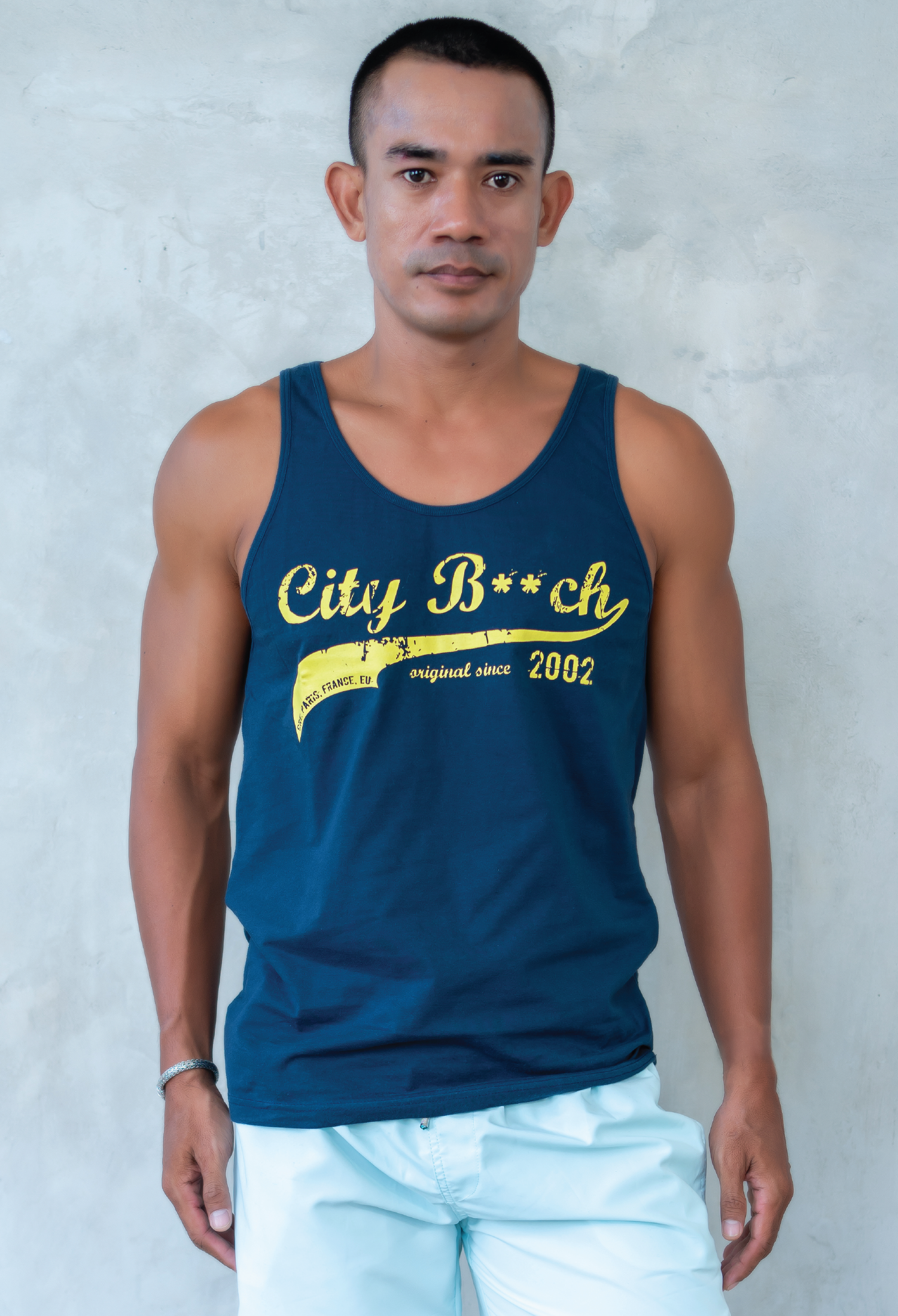Tanktop Signature Biru Laut