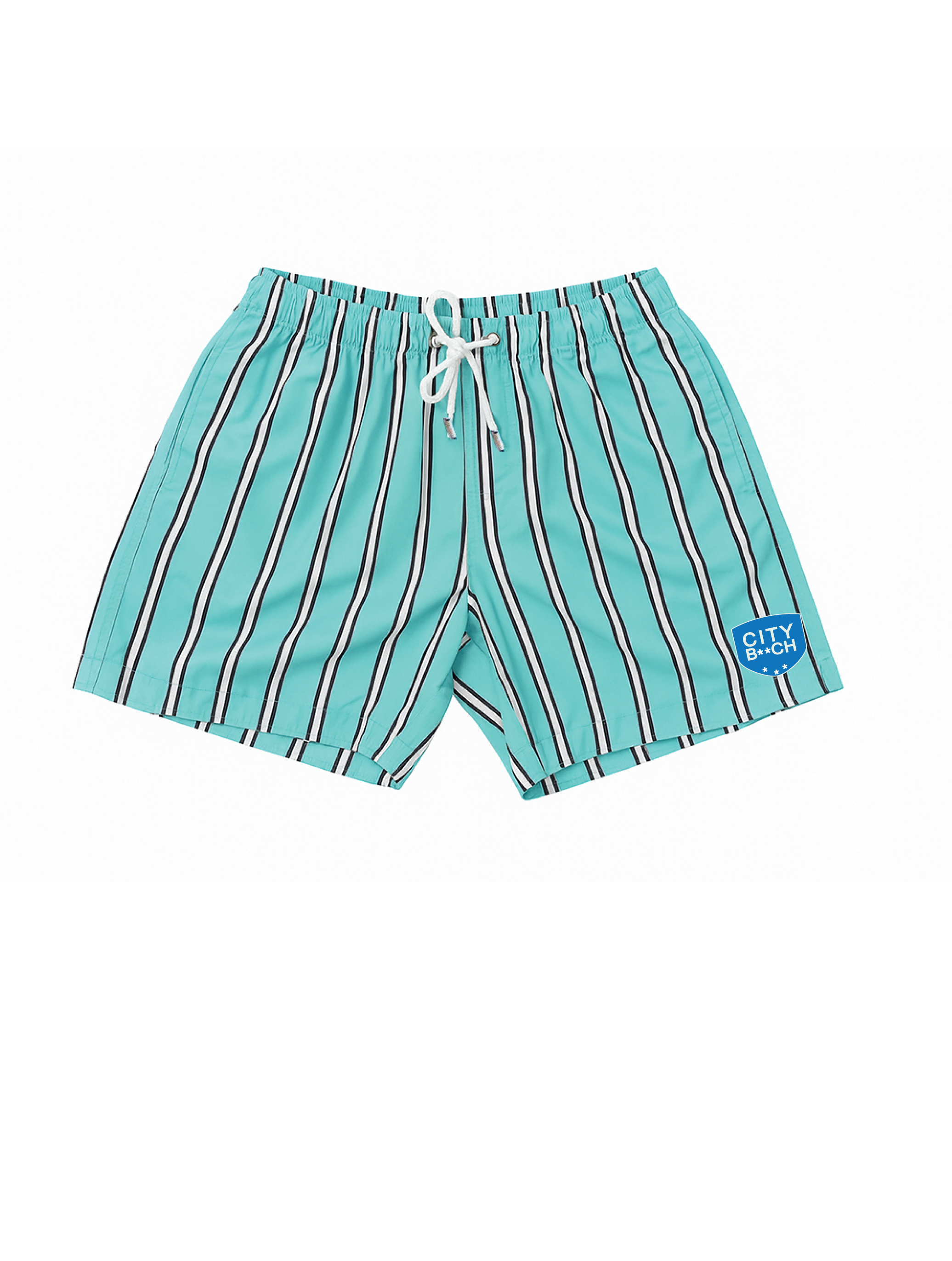 SHORT DAILY STYLE STRIPPED BLUE/NAVY