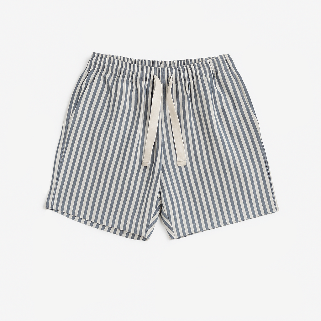 Short Ricky Stripe Natural Blue